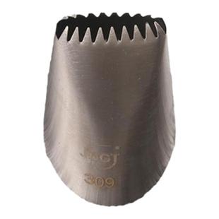 304不锈钢编花篮裱花嘴半双排单排齿嘴无接缝奶油挤花嘴蛋糕抹面