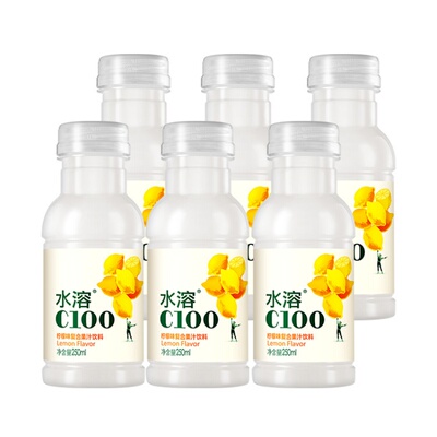 农夫山泉水溶C100茶π蜜桃乌龙茶250ml茶派小瓶果味茶饮料果汁