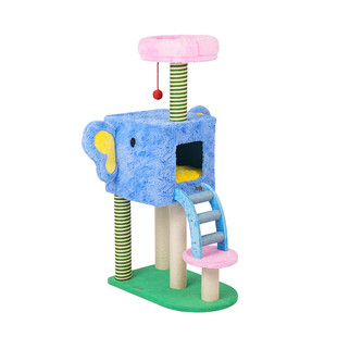 zeze猫爬架跳台猫窝猫树一体通天柱大型抓柱猫窝不占地猫咪用品