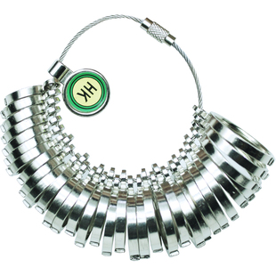 标准港度戒指圈戒指棒手指尺寸大小测量号码数戒指指环整形工具