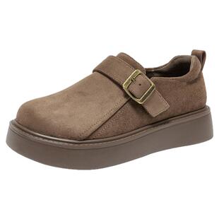 大东厚底勃肯鞋女2026新款春季一脚蹬软底单鞋百搭复古全包博肯鞋