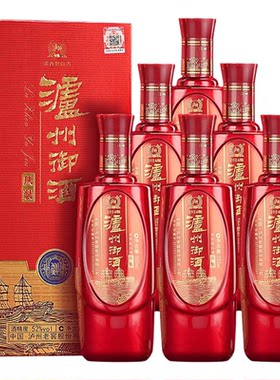 泸州御酒庆装52度浓香型白酒500ML*6瓶整箱高档礼盒婚宴送礼
