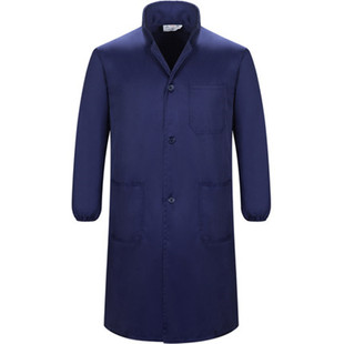 蓝大褂长袖工作服男女仓管搬运工作兰大褂工厂实验服劳保罩衣防尘