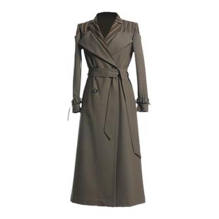 IDPAN女装商场同款时尚艺术美学线条拼接H型连衣裙