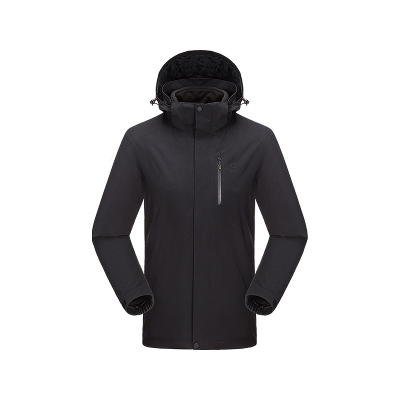 tectop探拓冲锋衣男女三合一两件套大码加厚抓绒保暖防水登山服男