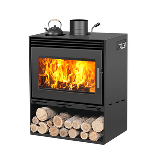 真火壁炉燃木柴火取暖炉家用室内农村别墅民宿冬季客厅烧柴烤火炉