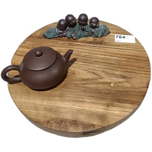 天然风化原木树根干泡茶台 平板底座 茶具玉石花器摆台 禅意摆件