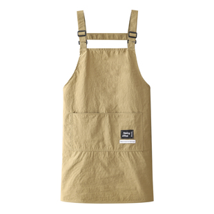 爆款家用围腰背带长袖围裙耐污耐穿罩衣防水耐脏工作服可定制男女