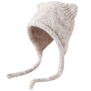 可爱猫耳朵加厚保暖针织帽子女款冬季新款防寒护耳洋气百搭雷锋帽