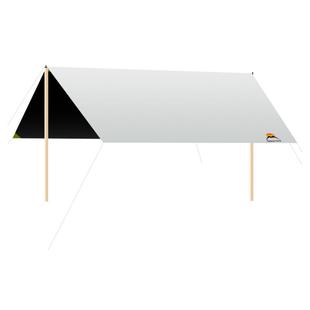 户外黑胶天幕帐篷露营遮阳棚野营野餐防晒雨便携式桌椅露营六件套