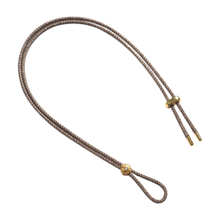 老铺同款绳子项链穿黄金吊坠挂绳黄财神盘缠八宝罗盘金店专用编绳