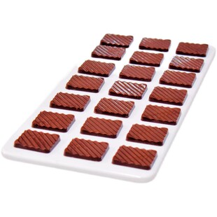 tangba堂巴 6g 28连长方片状巧克力模具 LD-2131 黑巧薄片PC模具