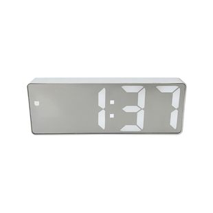 闹钟LED镜面数字时钟ins风桌面学生用电子钟表台式时间显示计时器