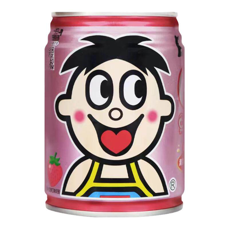 旺旺O泡果奶饮料原味草莓味多种维生素儿童早餐奶易拉罐装245ML