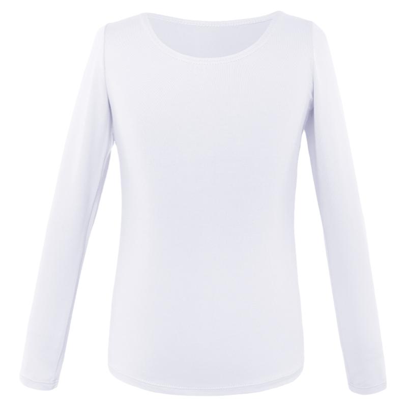儿童舞蹈服白色打底衣上衣内衣肤色肉色练功服女童内搭跳舞打底衫