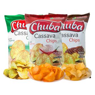 印尼进口chuba木薯片膨化追剧休闲食品解馋小零食儿童大礼包小吃
