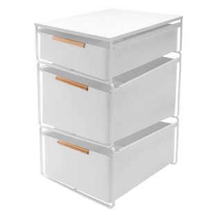 桌下置物架抽屉式办公室台下收纳柜多层文件储物拉篮工位改造神器