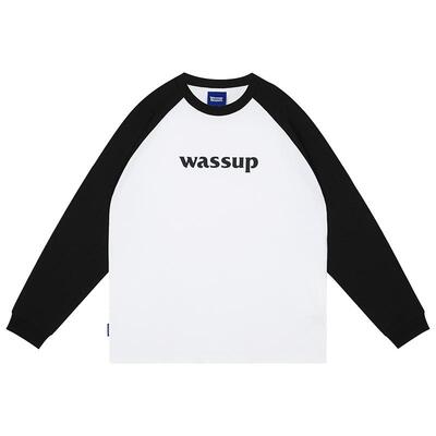 WassupHouse基础插肩长袖T恤