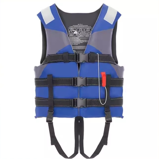 加厚救生衣大浮力安全牛津儿童成人游泳专业船用马甲配胯带送口哨