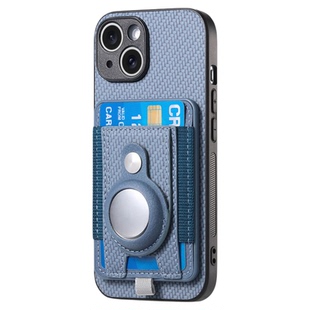 适用于苹果iPhone17proMax保护壳AirTag追踪器保护套iPhone16proMax分体式卡套支架防摔保护壳(不包含定位器)