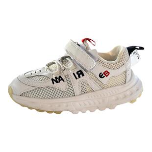 贝然运动鞋儿童网鞋男女童旅游缓震轻便春夏款透气老爹鞋跑鞋轻便