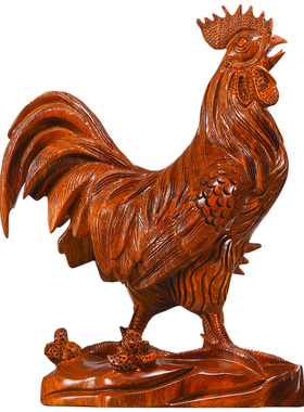 雕刻风水家居卧室红木十二工艺品