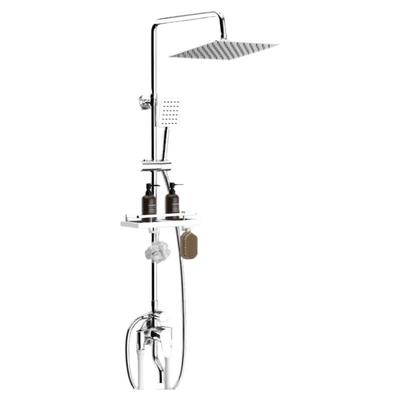 明装黑色卫生间喷头淋浴花洒