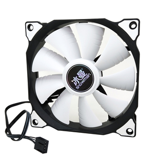 冰曼12CM智能温控风扇4针线PWM静音台式主机电脑机箱散热风扇4pin