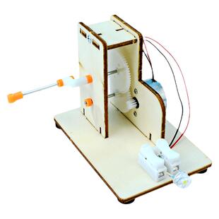 科技小制作手工diy材料手摇发电机科学实验能量转化作品科技发明