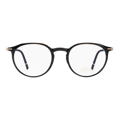 眼镜框诗乐23K镀金圆框钛男女