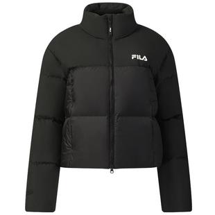 FILA 斐乐官方女士羽绒服2025冬季新款休闲短款RGB-多彩羽绒外套