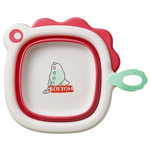 babycare婴儿宝宝洗脸盆分区专用洗澡盆家用可折叠儿童洗屁股新生
