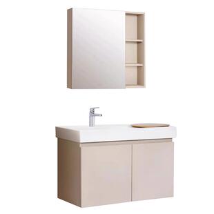 科勒浴室柜一体陶瓷台盆80CM90CM镜柜组合洗脸盆洗漱储物柜子森语