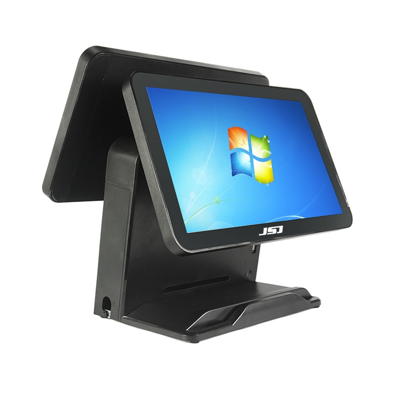 15寸双屏收银机超市带收银机触摸收银机便利店外贸系统一体机批发