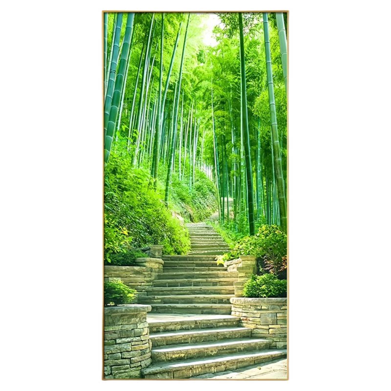 节节高升玄关装饰画灯画走廊过道