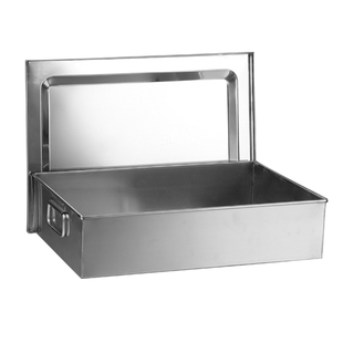 不锈钢周转箱大号周转盆工业风长方形大容量加高金属超大收纳箱子