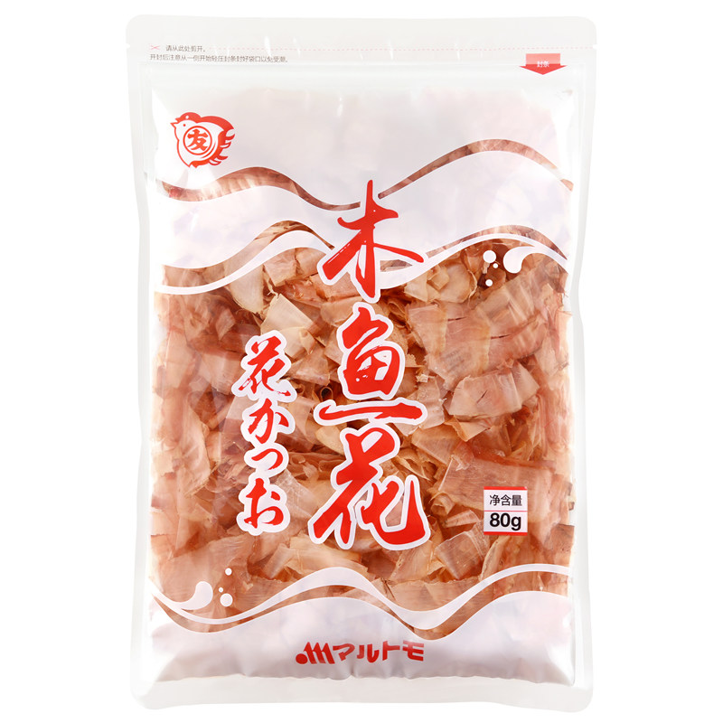 日本丸友木鱼花80g 鲣鱼削片 柴鱼片高汤煮汤章鱼烧大阪烧味噌汤