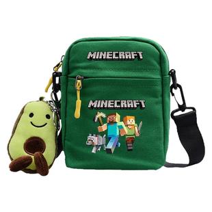 我的世界中小学生儿童苦力怕背包Minecraft周边小方包便携书包酷