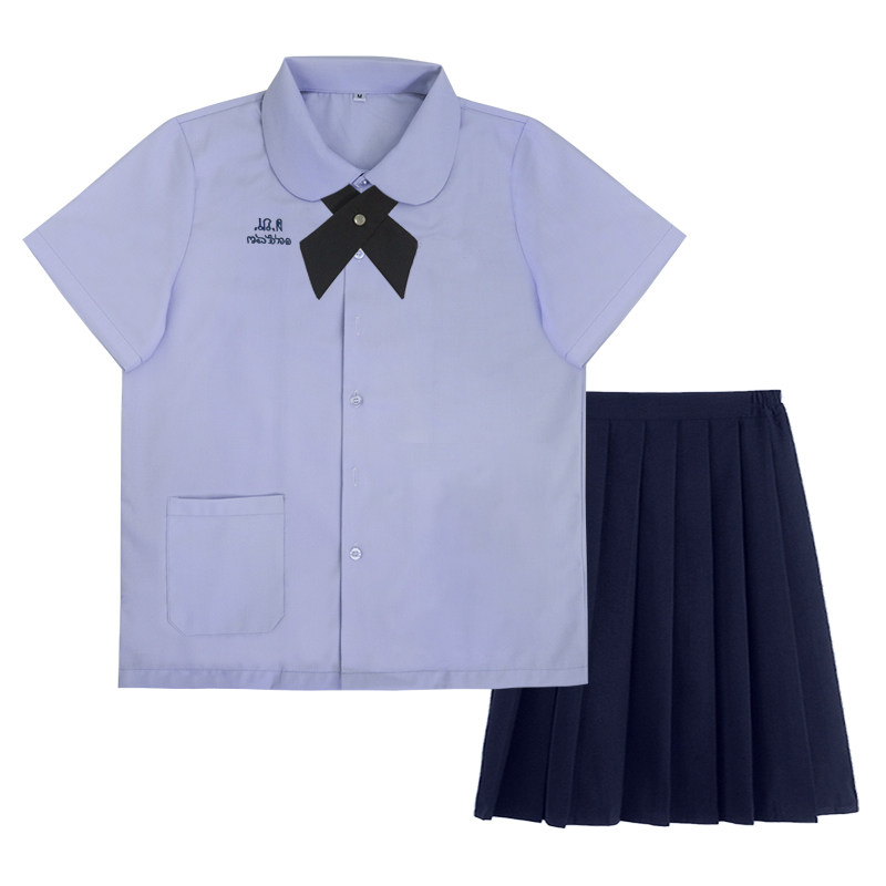 jk制服套装泰国校服娜诺短袖泰式衬衫学院风班服女夏初高中毕业服
