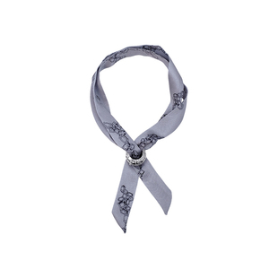 ATELIERSO倪索 25年新款克拉领结丝巾两用真丝锁骨链可调节长项链