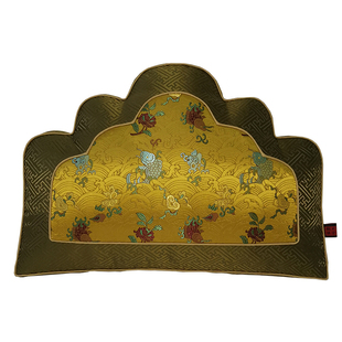 中式宫廷元宝靠山靠垫云朵枕异型靠包罗汉床沙发扇形国潮靠背精品