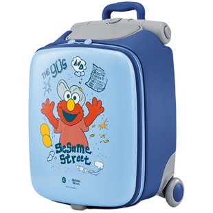 小米90分儿童遛娃箱芝麻街懒人溜娃神器20寸拉杆箱可登机旅行箱