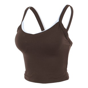 奔跑吧卡卡固定杯运动内衣女美背吊带训练健身背心瑜伽普拉提文胸