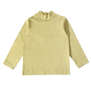 10A抗菌中小童半高领打底衫上衣男女童无骨纯棉内搭长袖T恤秋衣