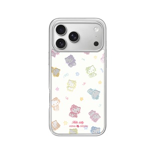 七彩猫咪适用苹果17Promax手机壳新款iPhone16Pro磁吸保护套Co6带支架ip15可爱高级感14网红镜面13pm全包女
