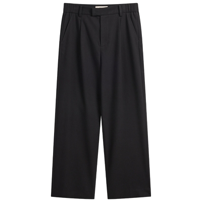 CHINISM赤尘黑色垂感西裤男