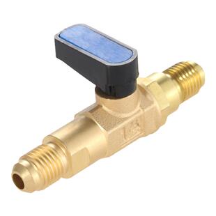 加氟管延长阀 雪种管加长阀 自带阀空调加氟管冷媒管对接头丝