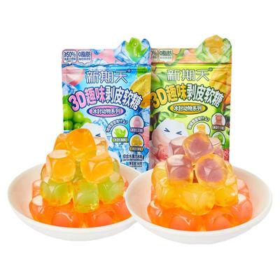 新期天剥皮软糖动物造型软糖