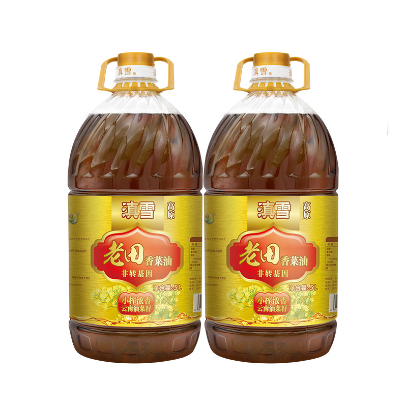 滇雪老田10升小榨菜籽油非转基因