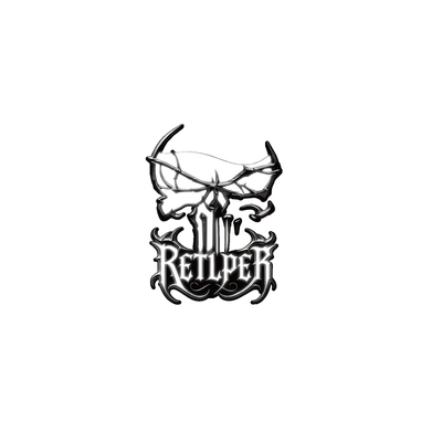 RETLPER镂空车贴 原创 哥特碎裂暴怒骷髅头 汽摩平面防水贴纸